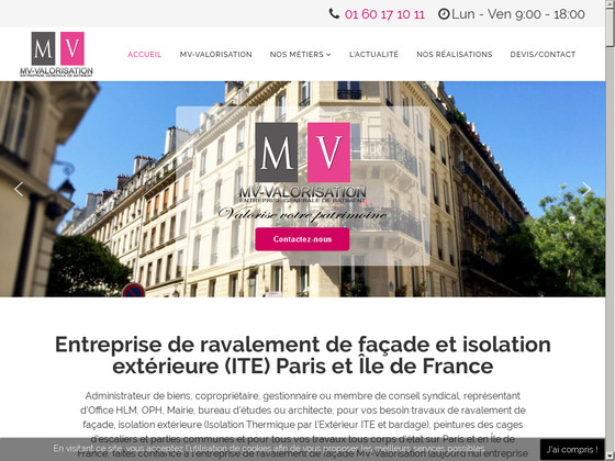 MV-Valorisation - Entreprise de ravalement de faade