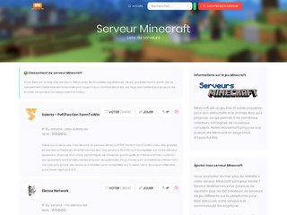 liste serveur minecraft