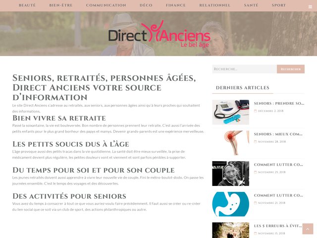 Direct Anciens, le site des seniors