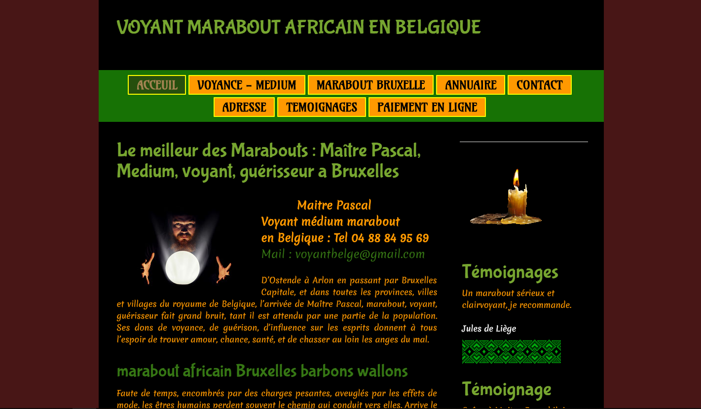 Marabout africain  votre service en Belgique