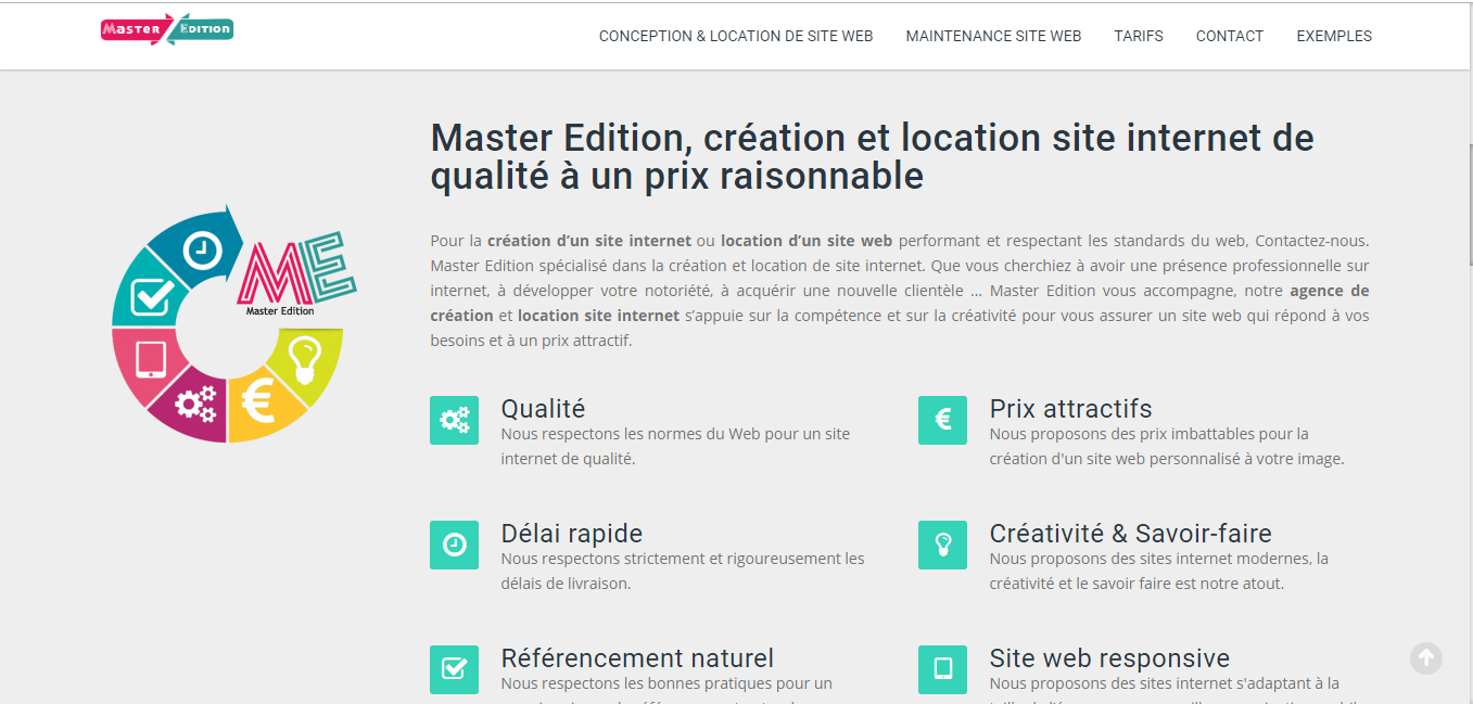 Cration et location de site internet