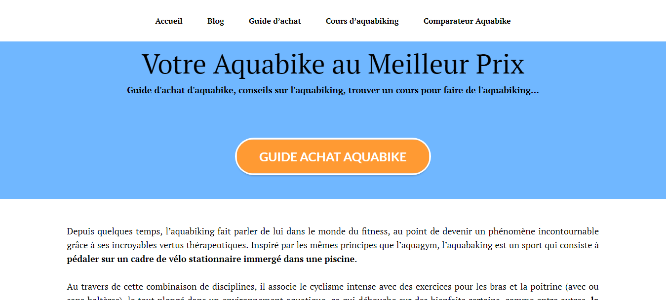 Vlo Aquabike : guide d'achat et comparatifs de prix