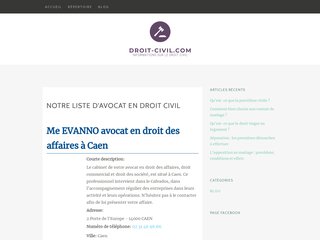 Blog et annuaire d'avocats en droit civil