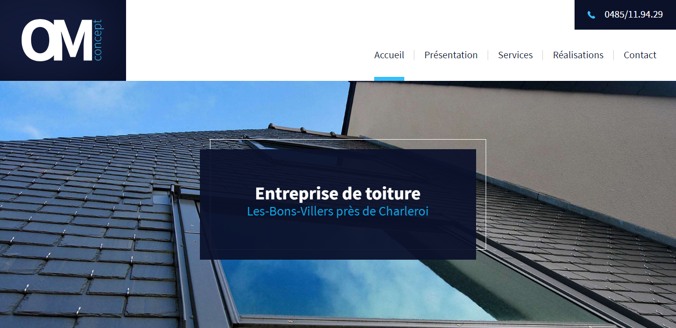 OM Concept, entreprise de toiture  Charleroi