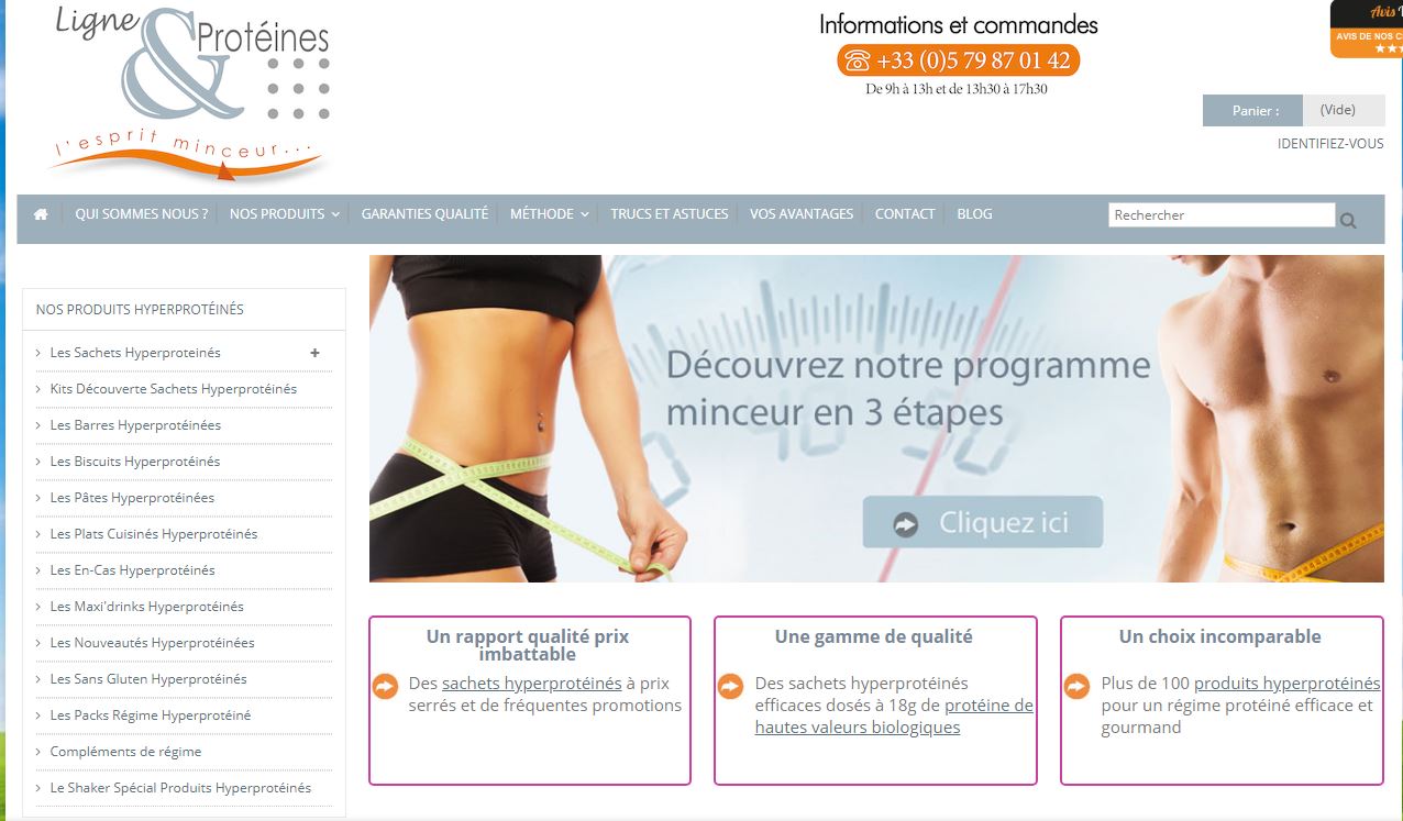 Le site ligne-et-proteines.com