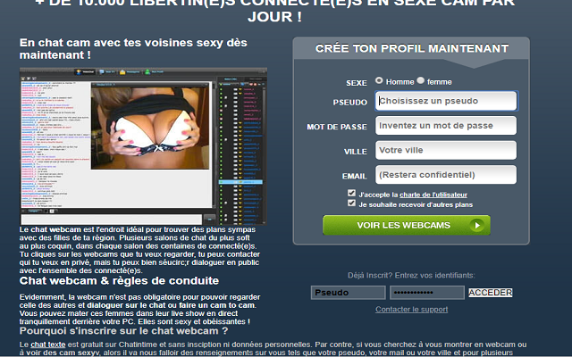 Chatintime, site de plans Q gratuits prs de chez vous