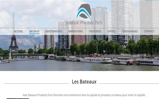 Service de privatisation de bateaux  Paris