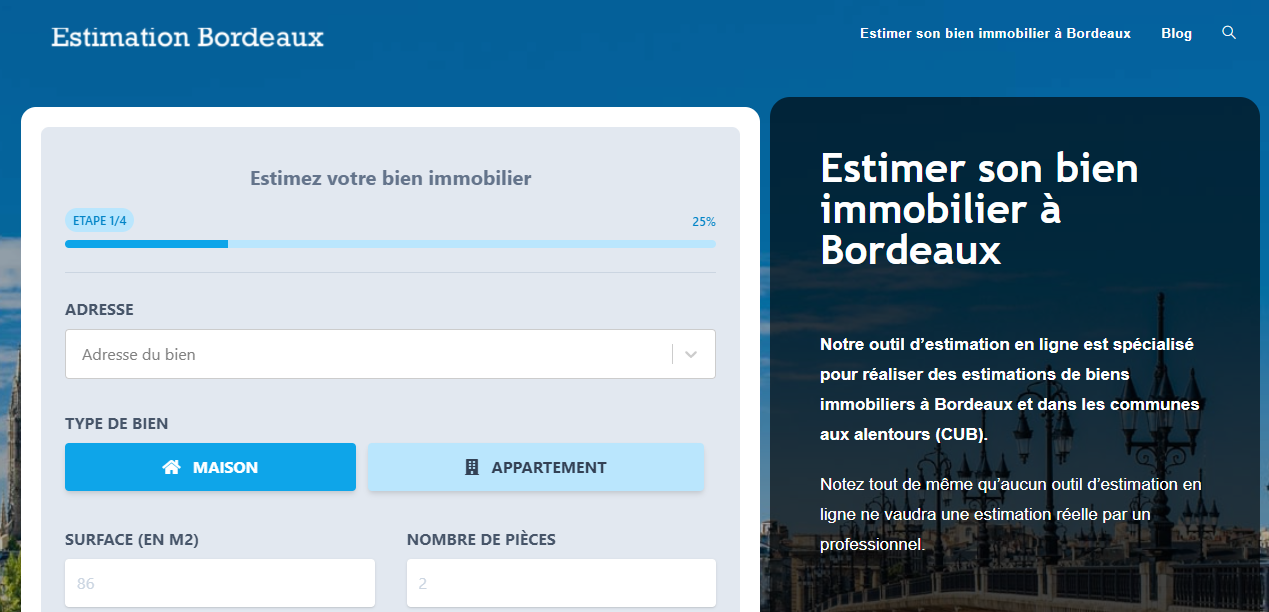 Estimation Bordeaux