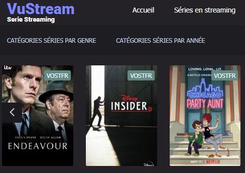 Vustream : regardez vos sries gratuitement