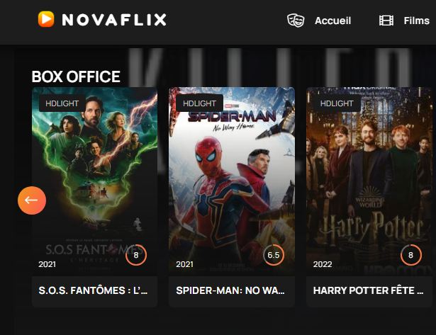 NOVAFLIX : Regardez vos films et sries en streaming