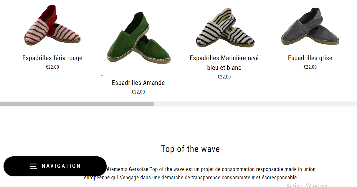 Espadrilles made in France