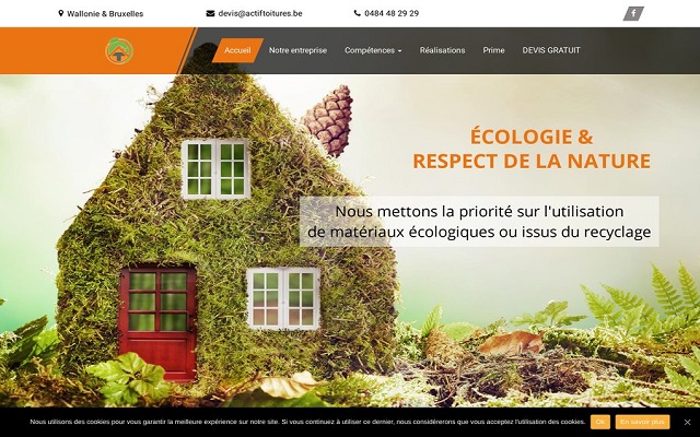 Entreprise experte en toiture et isolation écologique en Belgique