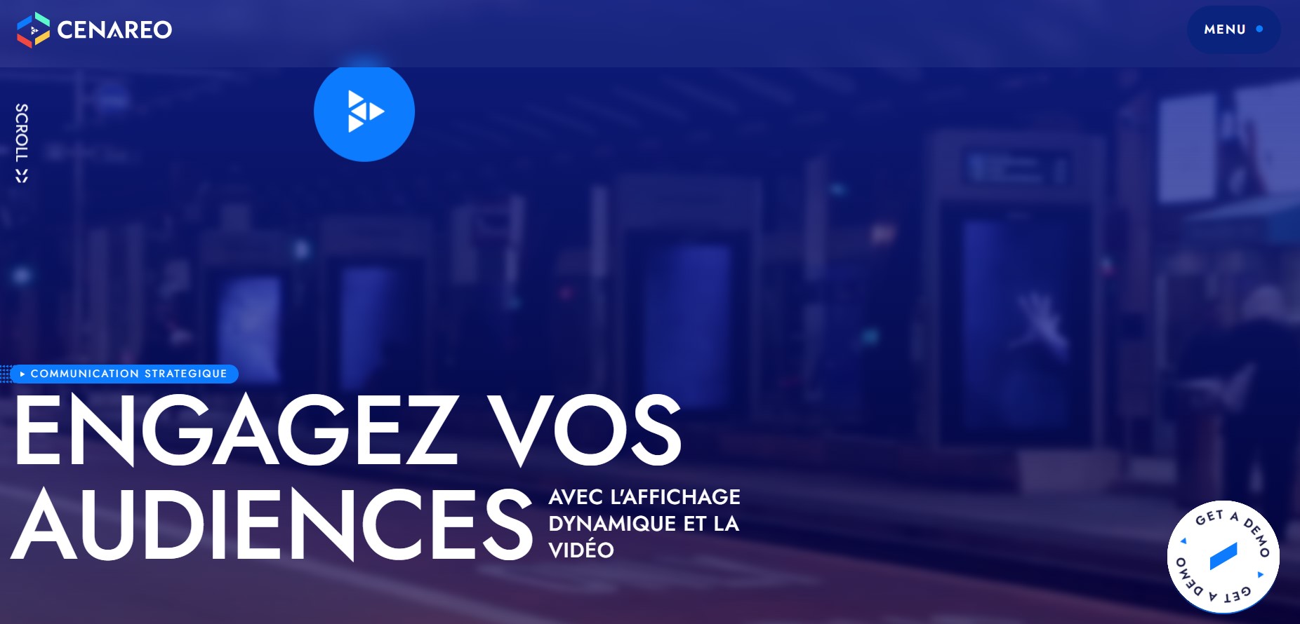 Cenareo : solution d'affichage dynamique en entreprise